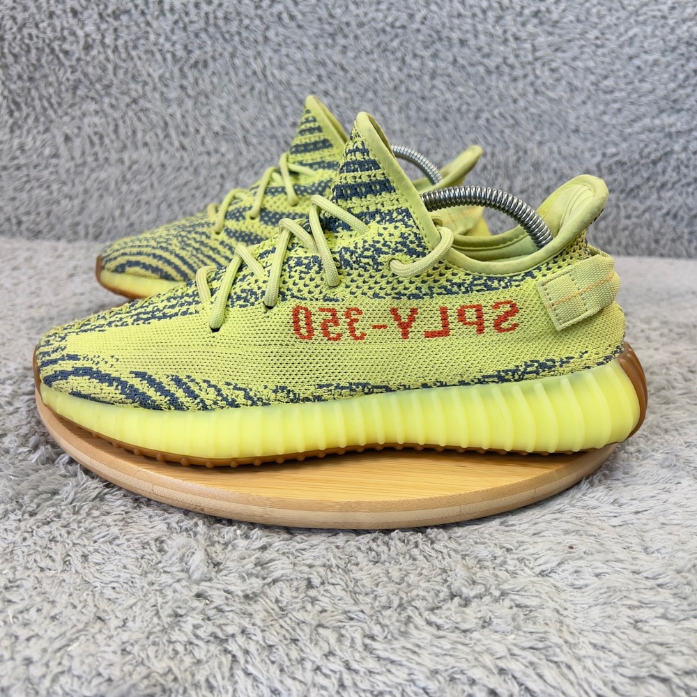 Adidas Yeezy Boost 350 V2 Semi Frozen Yellow B37572 Mens 8.5 Sneakers Streetwear